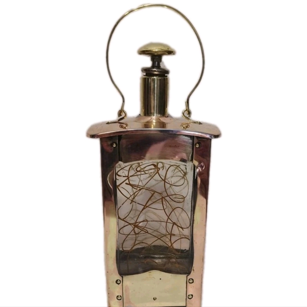 Musical Decanter- Brass/Copper - "HOW DRY I AM" -empty